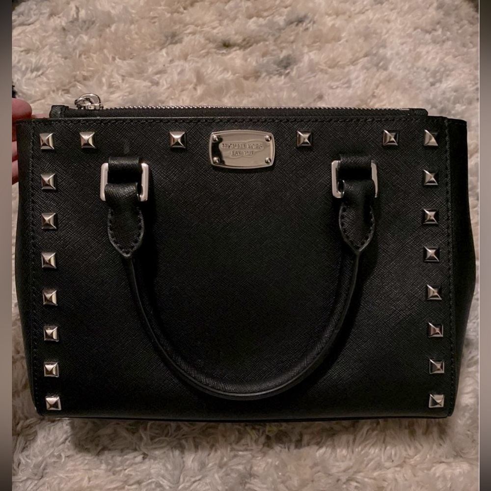 Barely used Michael Kors Studded handbag! Perfect condition!!